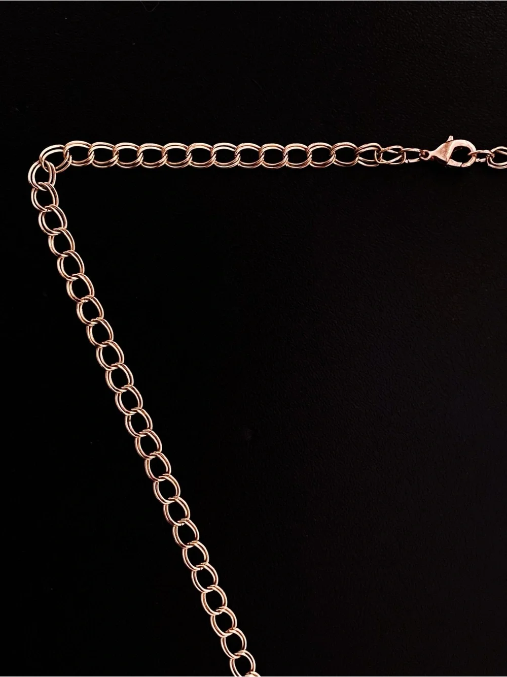 Rose Gold Tiered Bib Pink Teardrop Statement Necklace